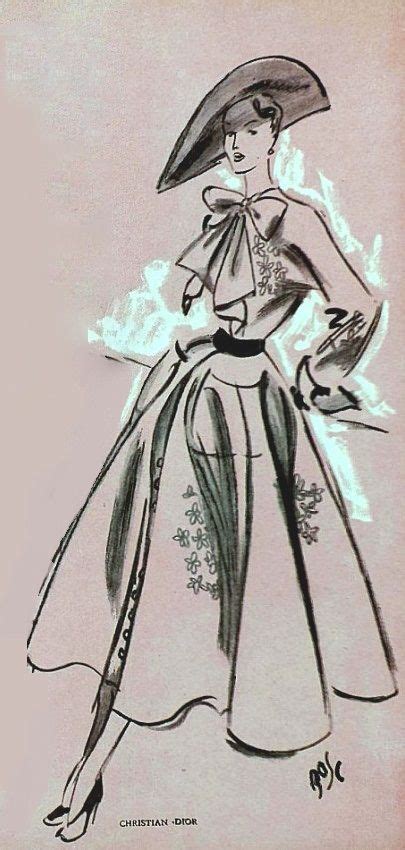 illustrazioni di moda dior